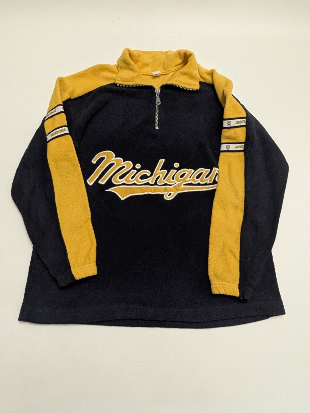 Michigan Wolverines Vintage Fleece Pullover Sweater Large